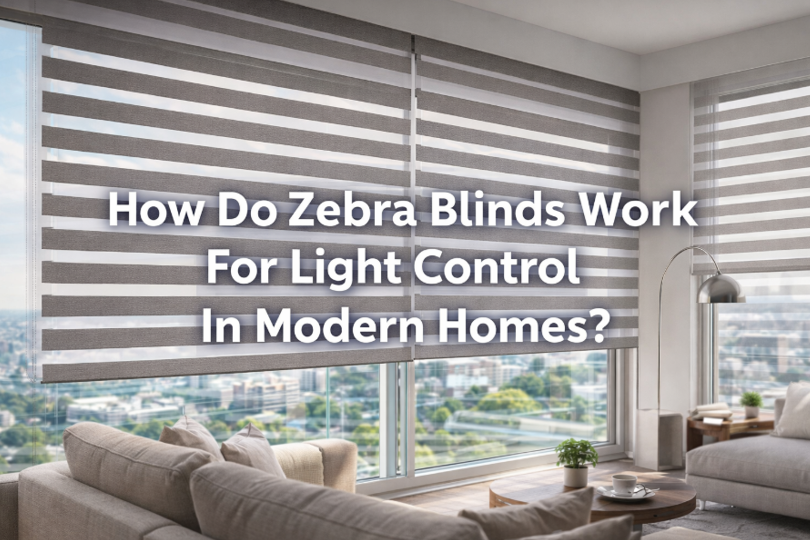 How Do Zebra Blinds Work For Light Control In Modern Homes?